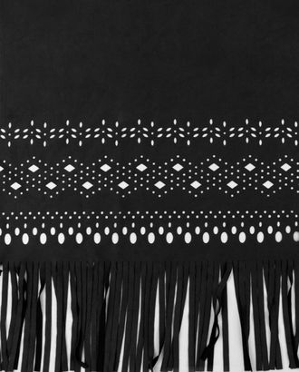 Замша-перфорация с бахромой