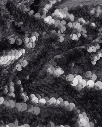 Пайетка на сетке "Чешуя"