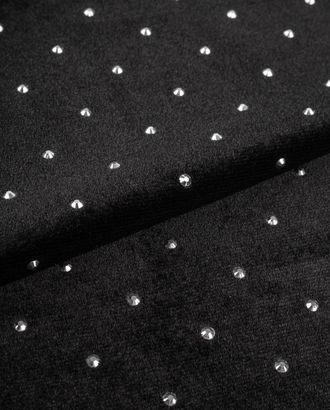 Бархат стрейч "Бонити" со стразами